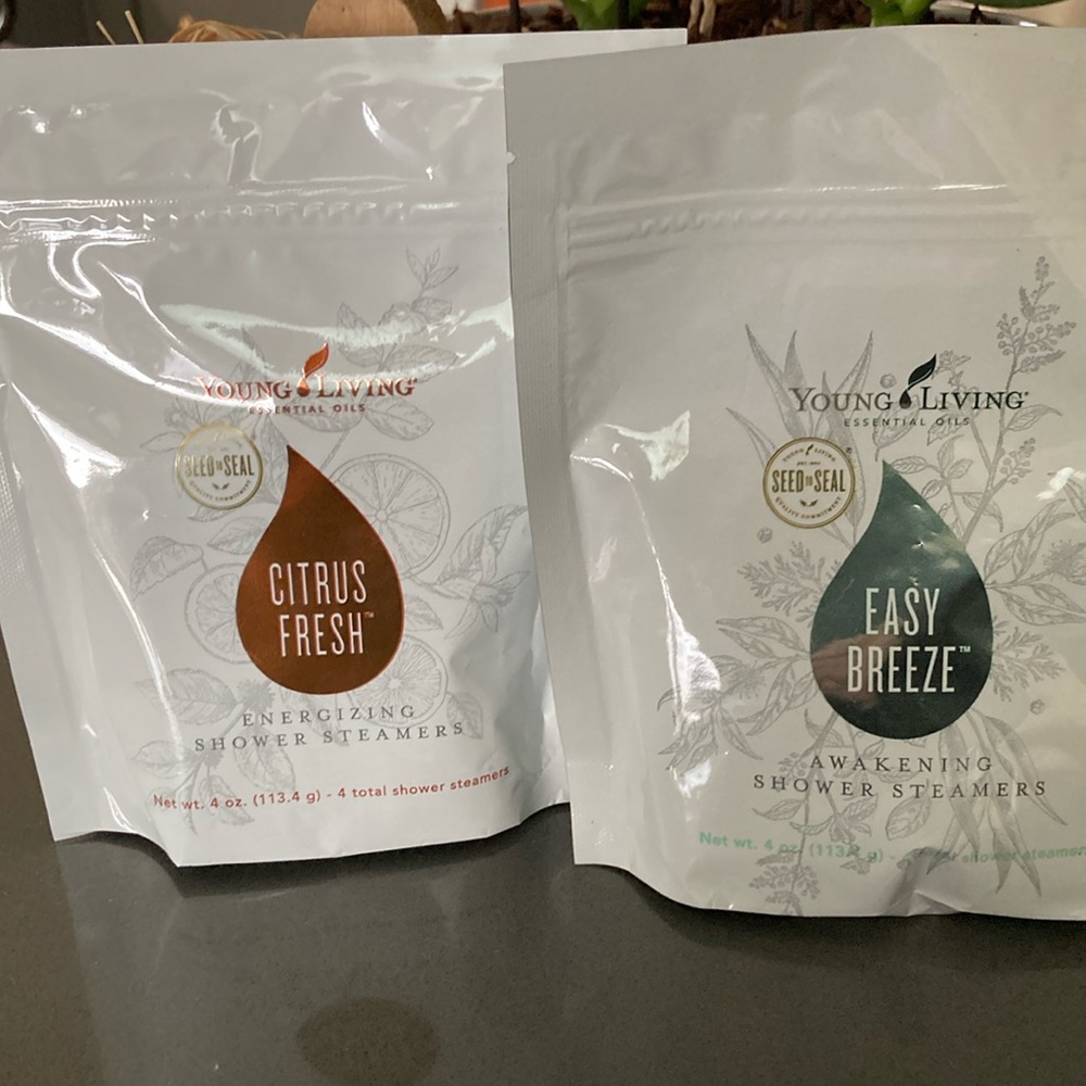 Young Living Essential Oil shower steamers